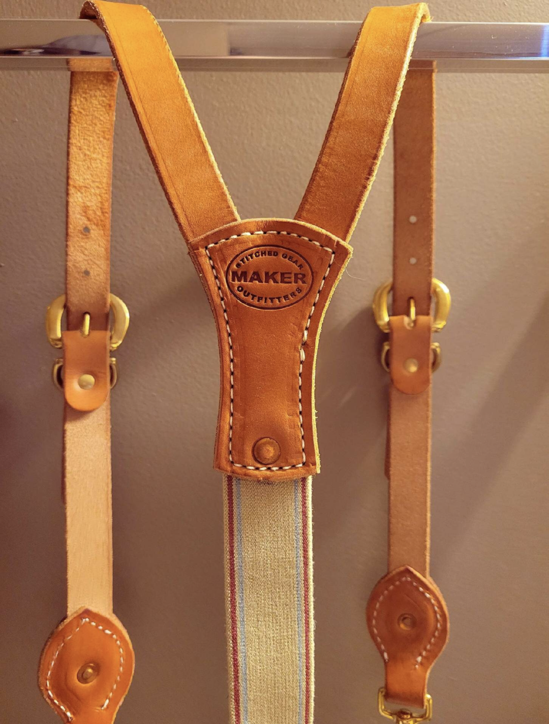 Leather belts/suspenders